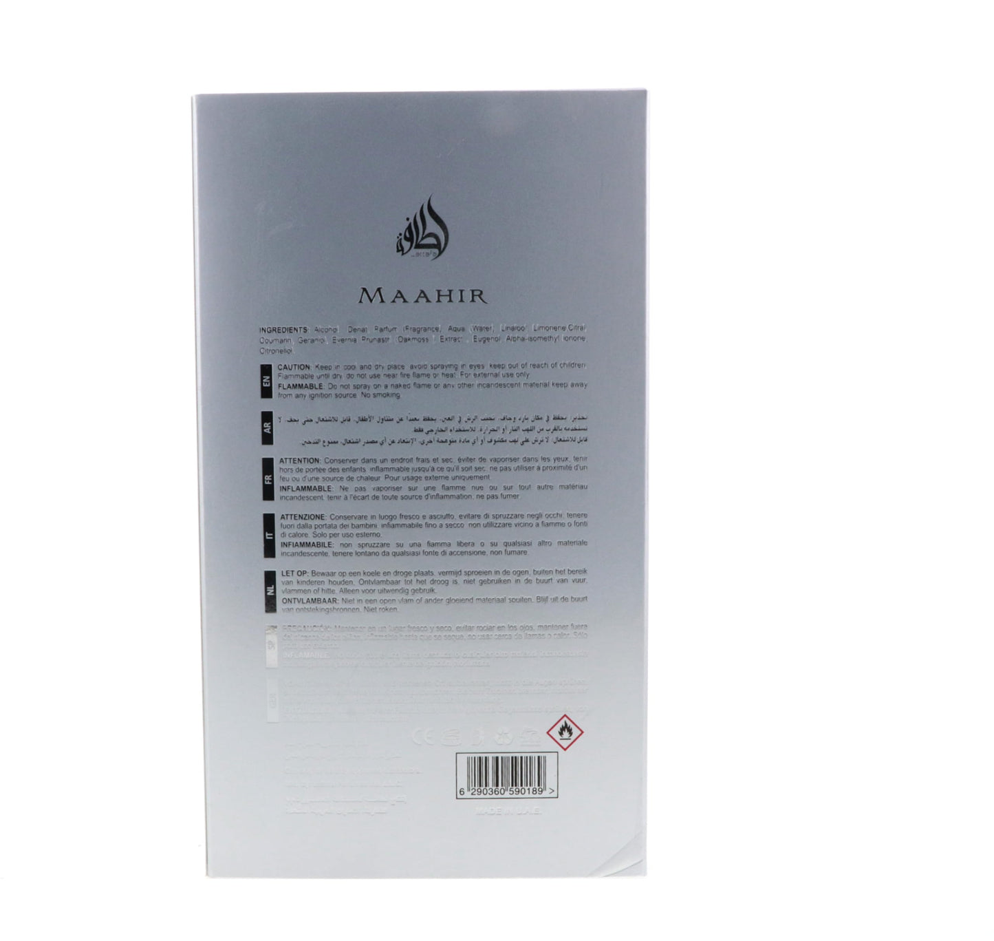 LATTAFA MAAHIR LEGACY 3.4 OZ FOR MEN