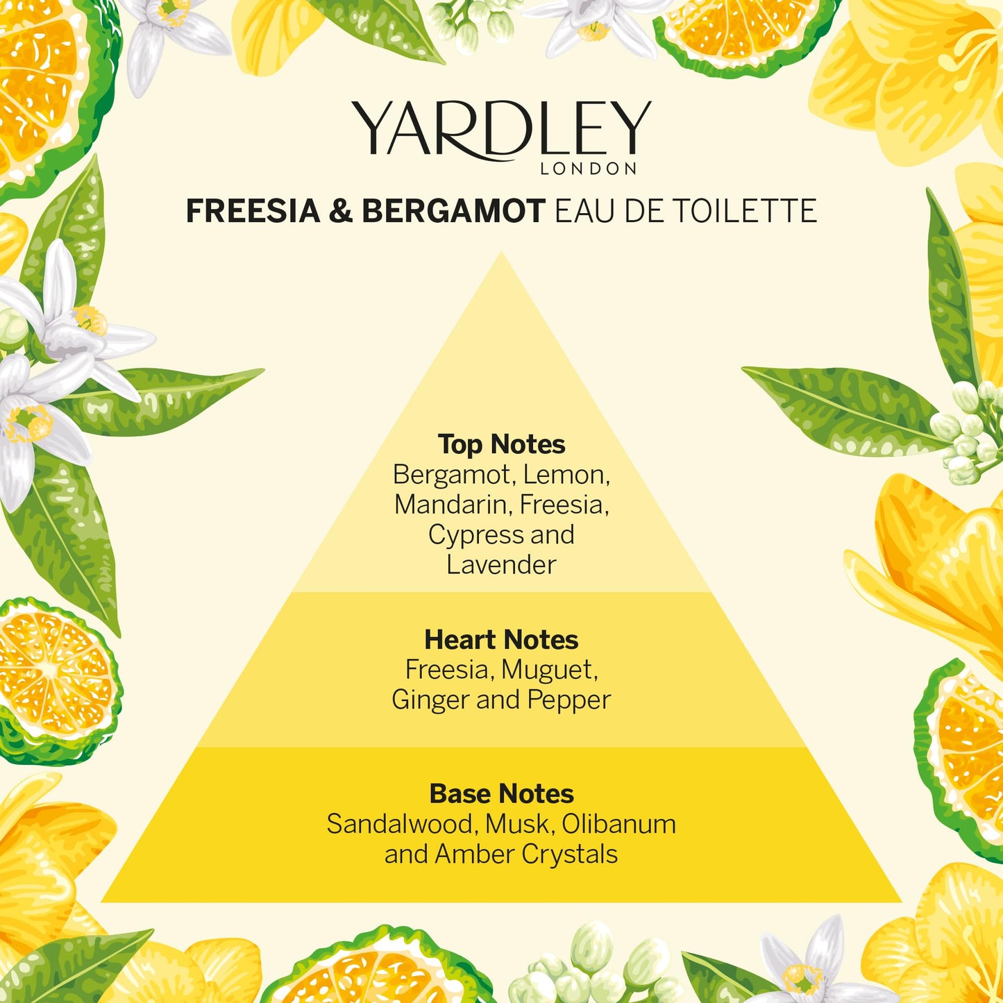 YARDLEY FREESIA & BERGAMOT WOMEN 125ML EDT SPRAY