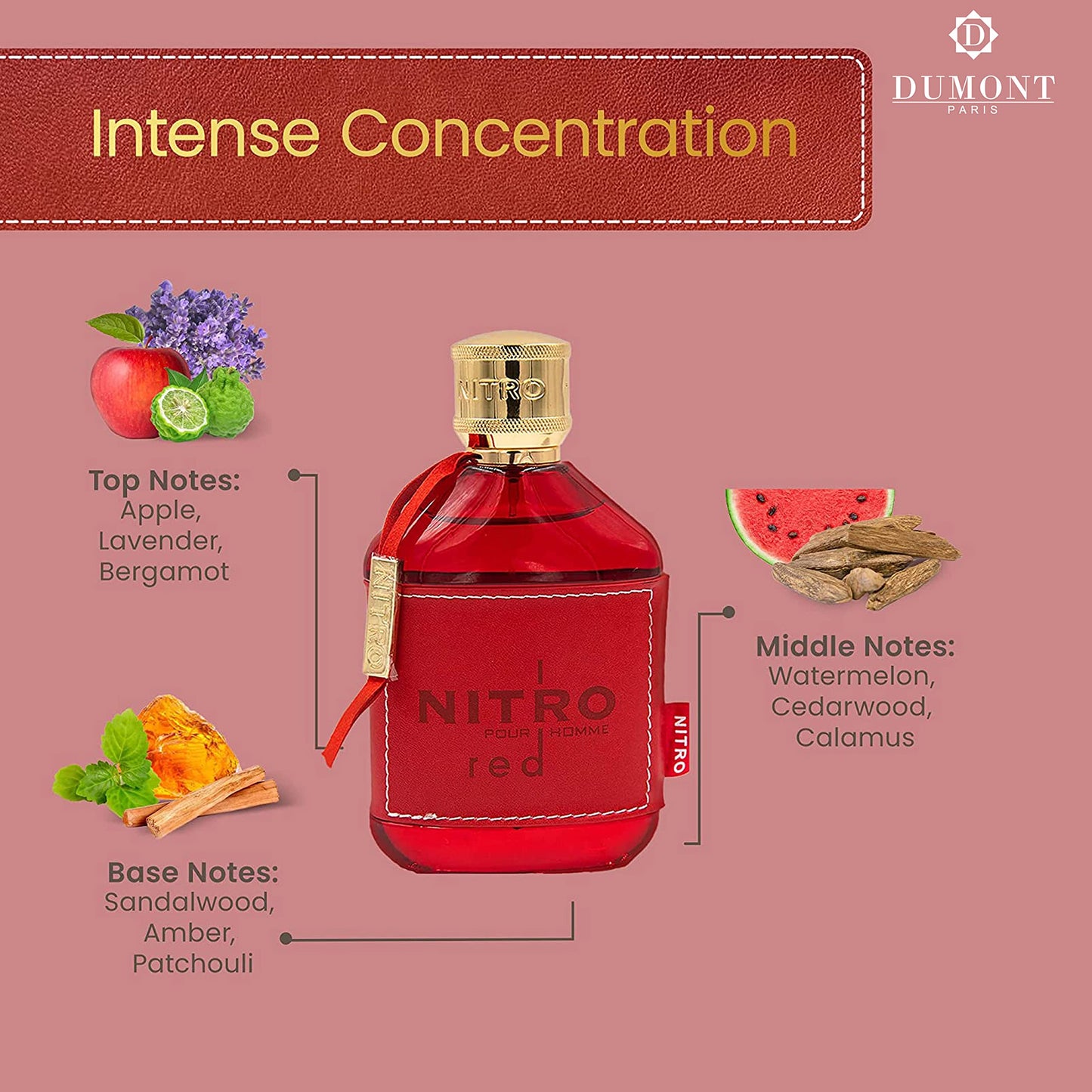 DUMONT NITRO RED 3.4 EDP FOR MEN