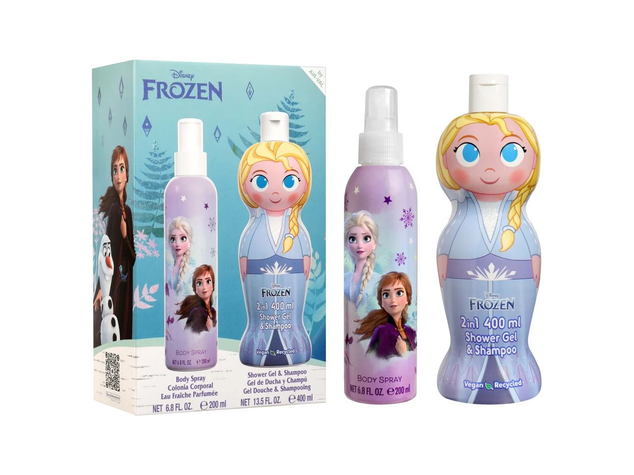 DISNEY FROZEN 6.8 BODY SPRAY + 13.5 S/G & SHAMPOO