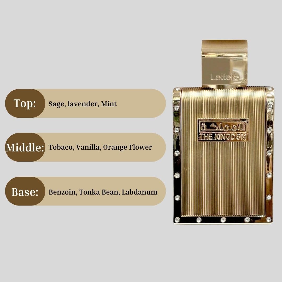 LATTAFA THE KINGDOM 3.4 EDP MEN