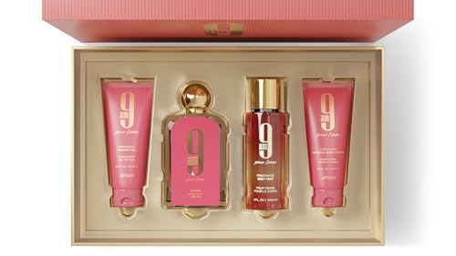 AFNAN 9AM 3.4 EDP WOMEN + 3.4 S/G + 5.0 B/M + 3.4 B/L