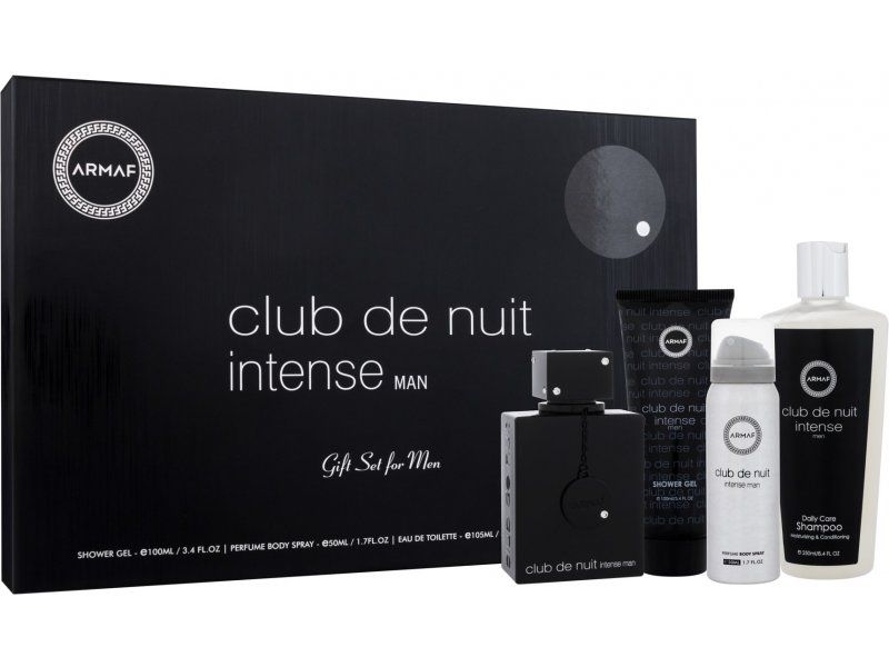 ARMAF CDN INTENSE 3.4/1.7 PERFUME BDY SPR/3.4 SG/ 250 ML SHAMPOO - 4PC HB