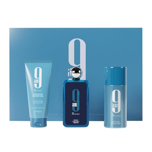 AFNAN 9AM DIVE 3.4 EDP MEN + 5.0 SG+ 5.0 DEO SPRAY