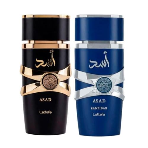 LATTAFA ASAD 5TH ANNIVERSARY 2 PCS GIFT SET ASAD AND ZANZIBAR