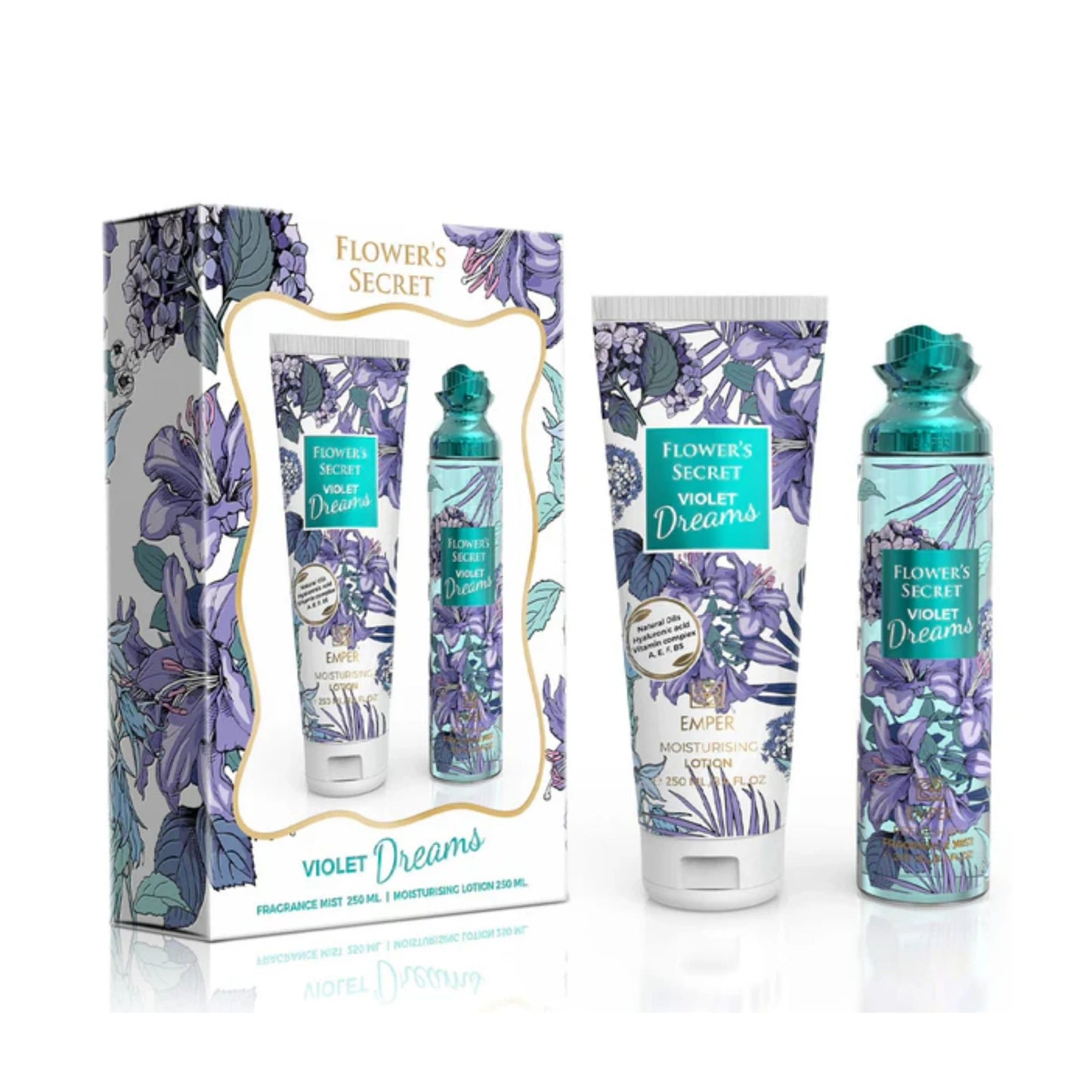 EMPER FLOWERS SECRET VIOLET DREAMS 8.4 B/MEN + 8.4 B/WOMEN