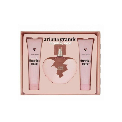 Ariana Grande Thank U Next Gift Set (3.4 Oz Edp + Body Lotion/Gel) For Women