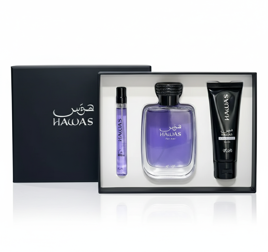 RASASI HAWAS MEN 3PSC GIFT SET 100ML EDP + 100ML BL + 100ML SG