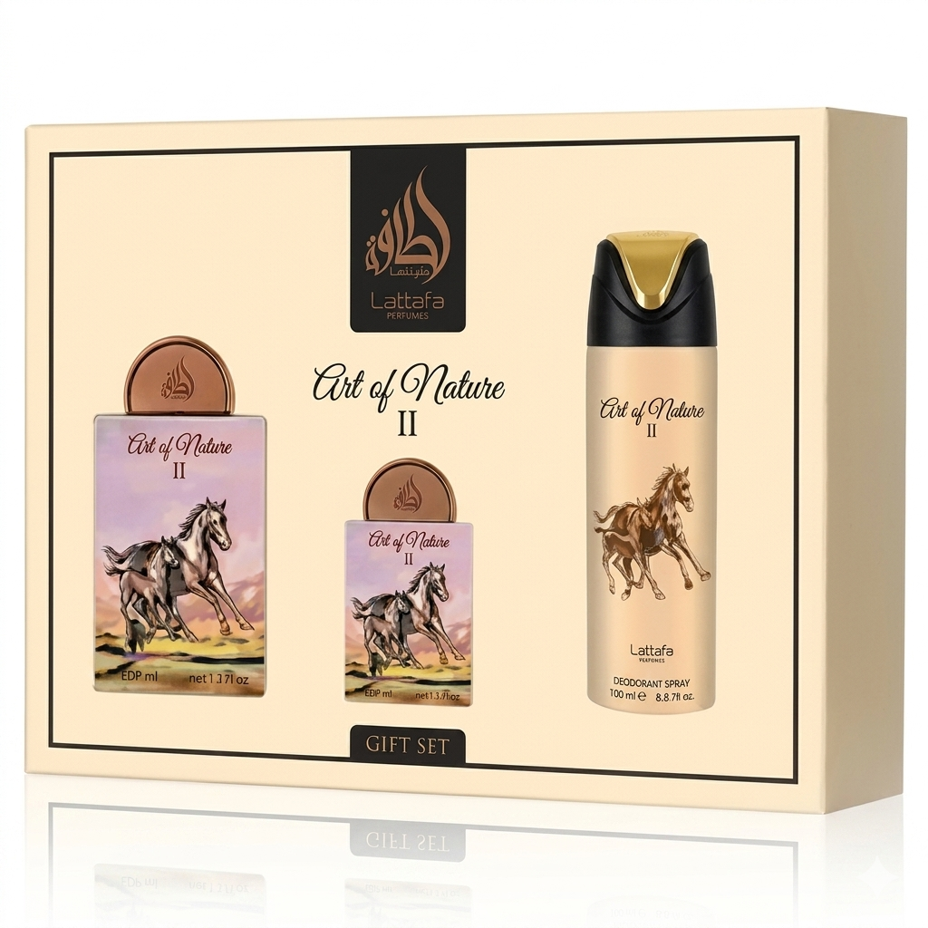 Lattafa Pride Art of Nature II (Horse) 100 ml Gift Set