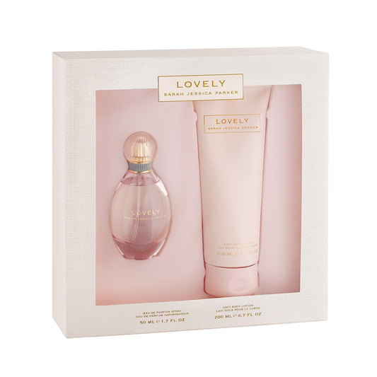 LOVELY WOMEN (W/B)2PC SET(1.7OZ EDP SPRAY, 6.7OZ SOFT BODY LOTION)