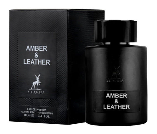 MAISON ALHAMBRA AMBER AND LEATHER 3.4 EDP MEN