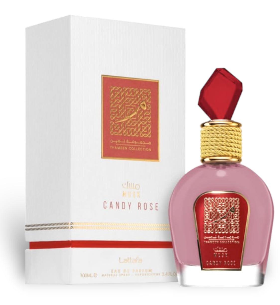 LATTAFA CANDY ROSE-THAMEEN MUSK COLLECTION  100ML EDP SPRAY