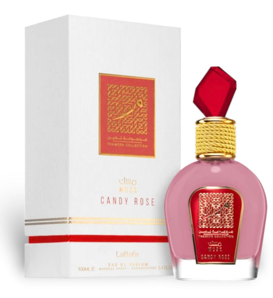LATTAFA CANDY ROSE-THAMEEN MUSK COLLECTION  100ML EDP SPRAY