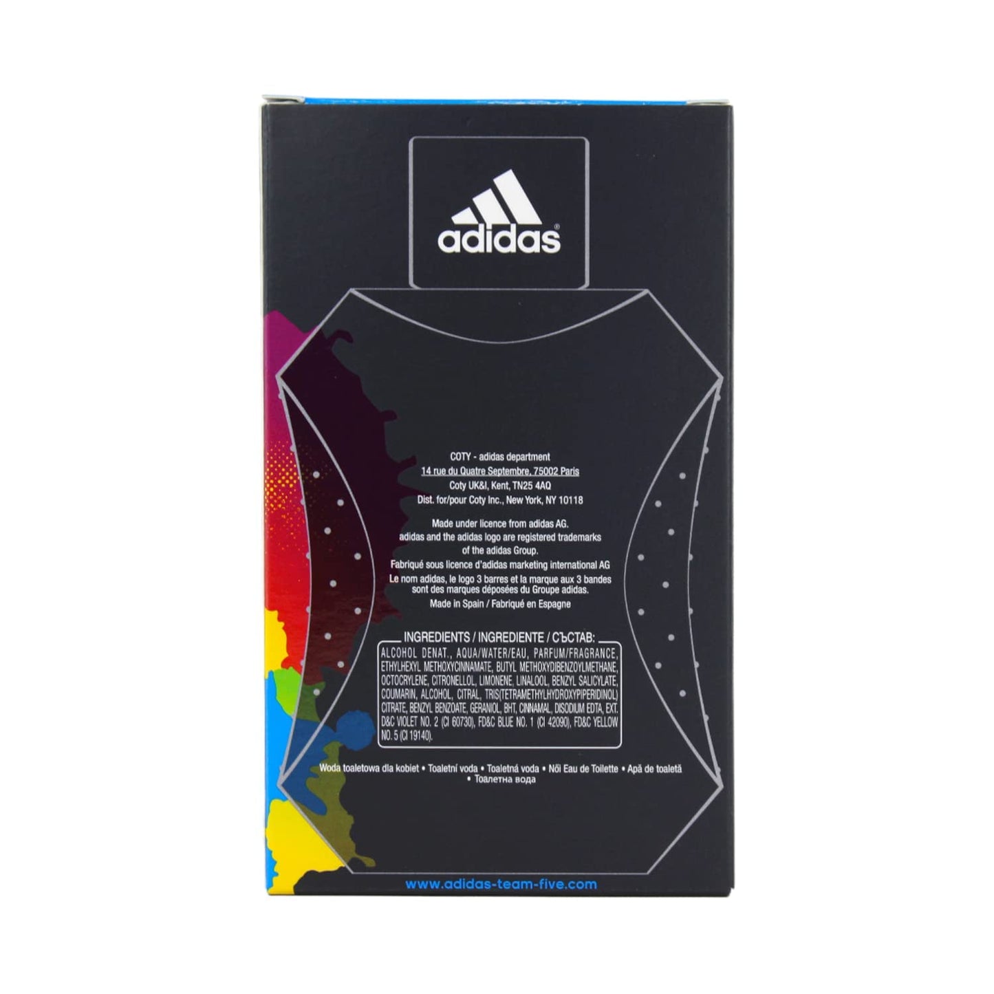 Adidas Team Five Special Edition 3.4 oz Eau de Toilette for Men