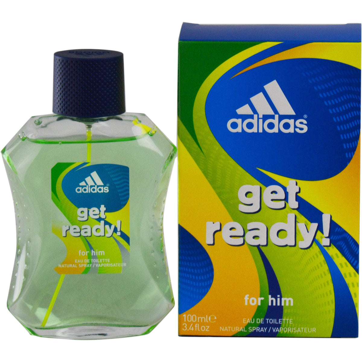 Adidas Get Ready 3.4 oz Eau de Toilette for Men