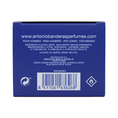 Antonio Banderas Blue Seduction 3.4 oz Eau de Toilette for Men
