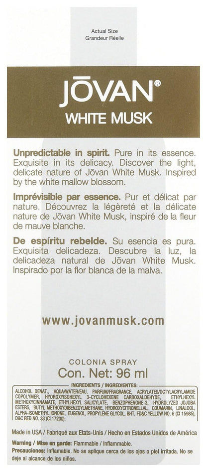 JOVAN MUSK WHITE 3.3 EDC WOMEN