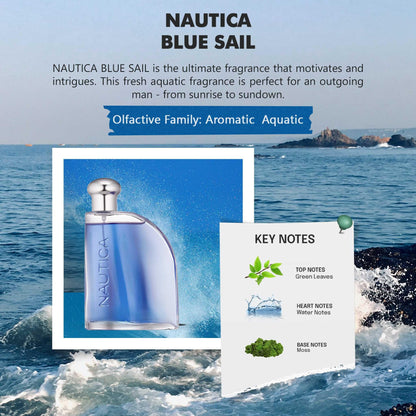 Nautica Blue Sail 3.2 oz Eau de Toilette for Men
