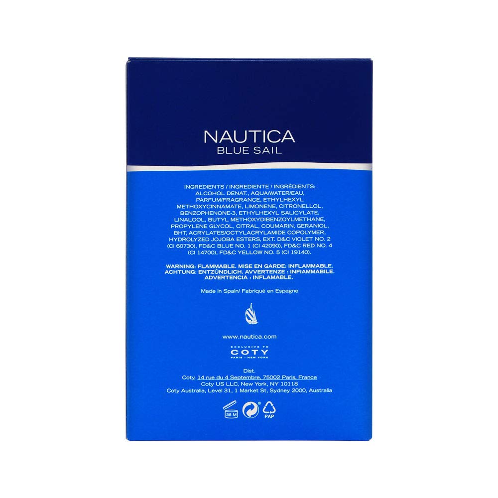 Nautica Blue Sail 3.2 oz Eau de Toilette for Men