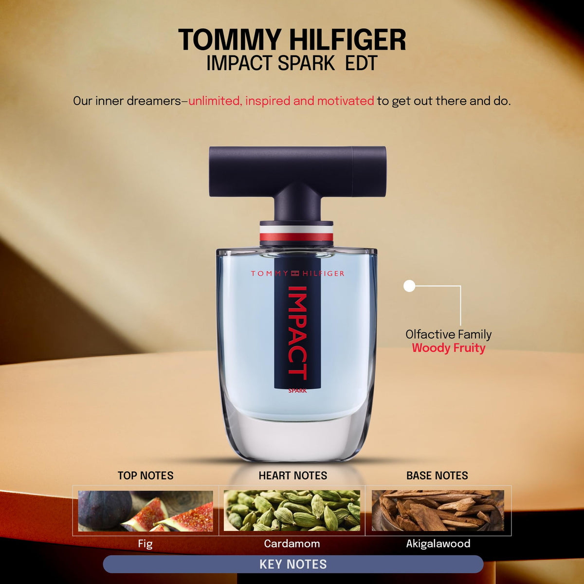 Tommy Impact Spark 3.4 oz Eau de Toilette for Men