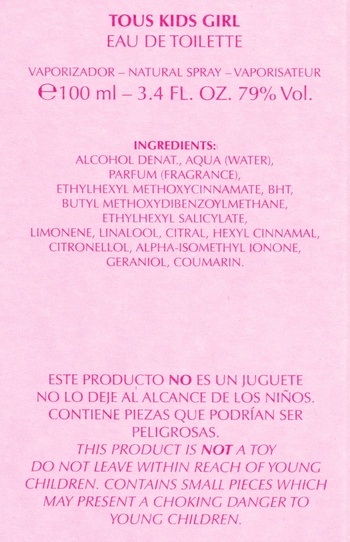 Tous Girl 3.4 oz Eau de Toilette for Women