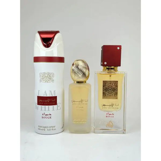 LATTAFA ANA ABIYEDH ROUGE 3PCS GIFT SET