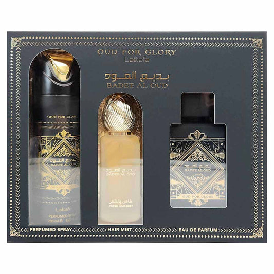 LATTAFA- BADEE OUD 3PC GIFT SET