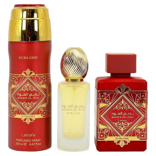 LATTAFA BADEE SUBLIME 3PC GIFT SET