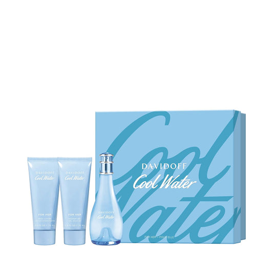 COOL WATER 3.4 EDT WOMEN + 2.5 S/G+ 2.5 B/L