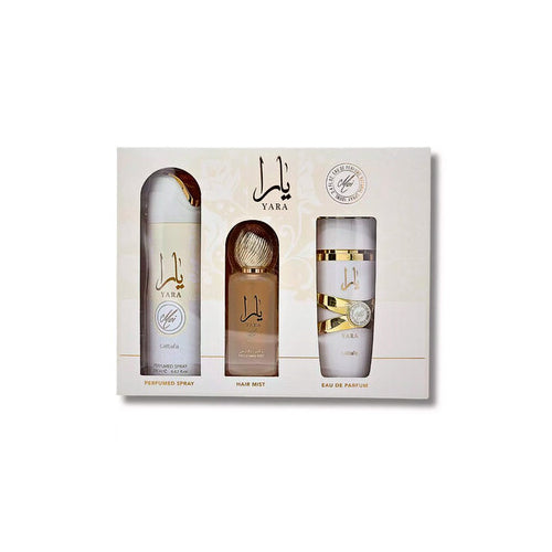 LATTAFA YARA MOI 3.4 EDP WOMEN + 6.7 BODY SPRAY + 1.7 HAIRMIST