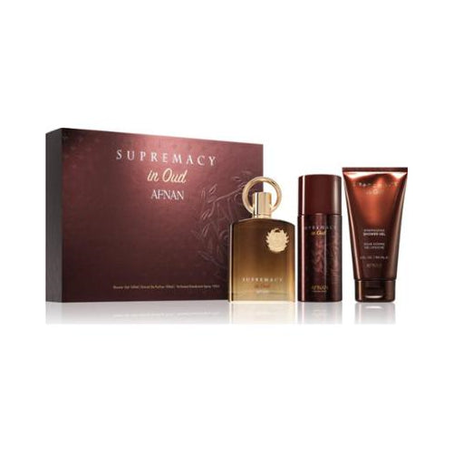 AFNAN SUPREMACY IN OUD 3.4 EDP UNISEX + 5.0 S/G + 5.0 DEO SPRAY