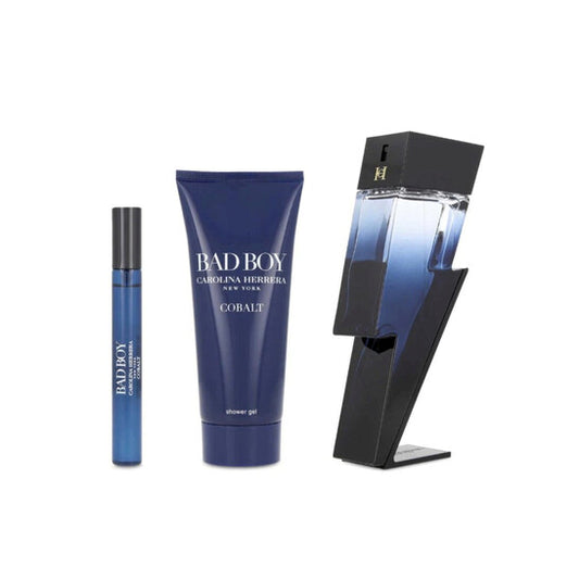 CAROLINA CH BAD BOY COBALT 3.4 EDP MEN + 3.4 S/G+ 10ML NEW