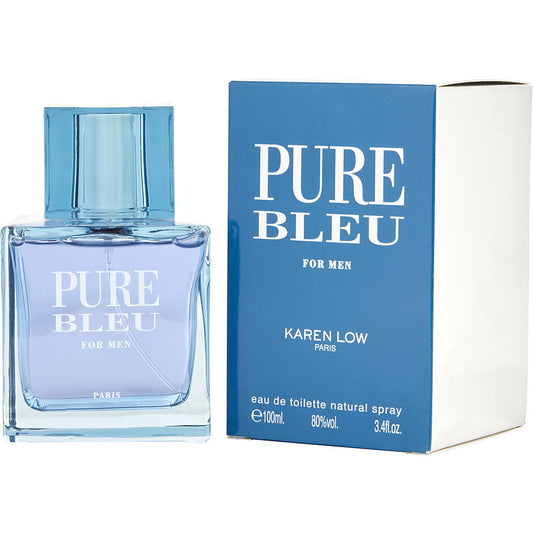 KAREN LOW PURE BLEU 3.4 EDT SP MEN