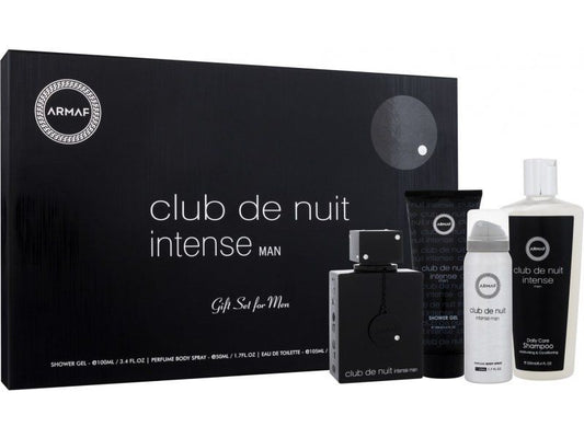 ARMAF CDN INTENSE 3.4/1.7 PERFUME BDY SPR/3.4 SG/ 250 ML SHAMPOO - 4PC HB