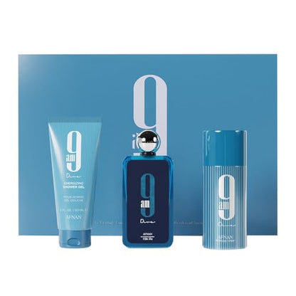 AFNAN 9AM DIVE 3.4 EDP MEN + 5.0 SG+ 5.0 DEO SPRAY