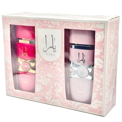 LATTAFA YARA 5TH ANNIVERSARY 2 PCS GIFT SET YARA AND CANDY WOMEN