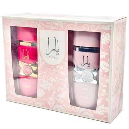 LATTAFA YARA 5TH ANNIVERSARY 2 PCS GIFT SET YARA AND CANDY WOMEN