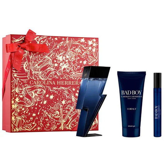 Carolina Herrera Bad Boy Cobalt 3.4 oz Eau de Parfum Gift Set for Men