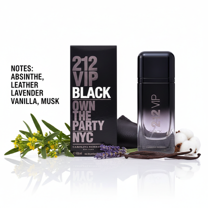 CAROLINA HERRERA 212 VIP BLACK MEN 100ML EDP SPRAY