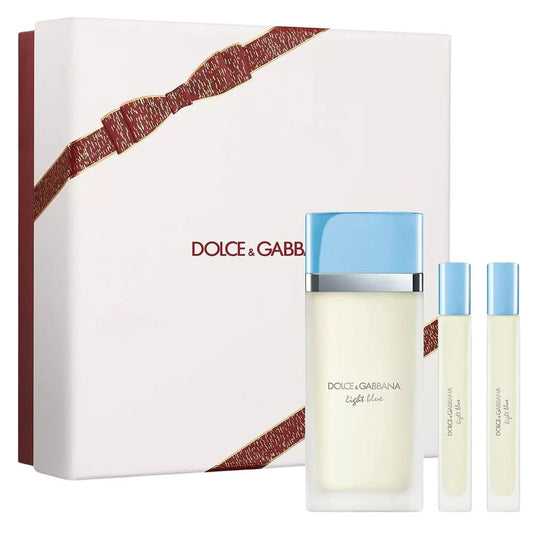 DOLCE&GABBANA LIGHT BLUE WOMEN (H/B)(LI FREE)3PC SET(3.3oz edt sp,2x10ml edt sp)
