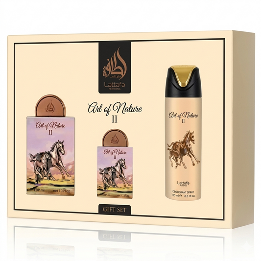 Lattafa Pride Art of Nature II (Horse) 100 ml Gift Set