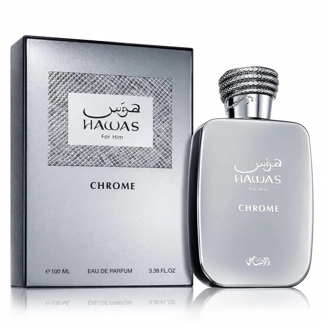 Rasasi Hawas Chrome 3.4 oz Eau de Parfum for Men
