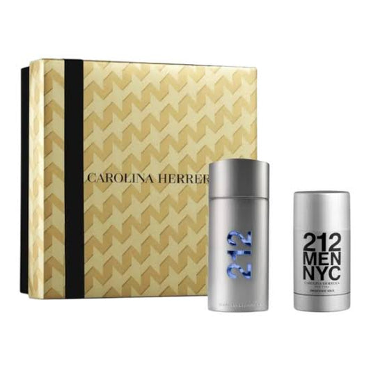 Carolina Herrera 212 Men Eau de Toilette 3.4 oz and Deodorant 2.5 oz Set for Men