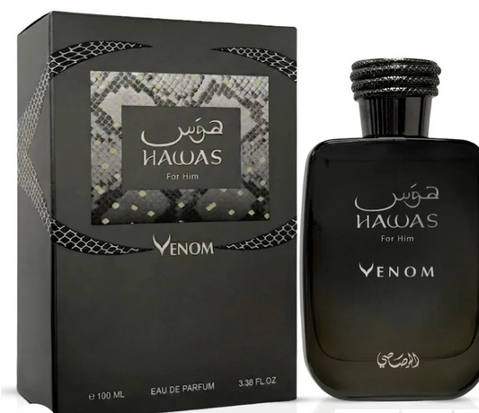 Rasasi Hawas Venom 3.3 oz Eau de Parfum for Men