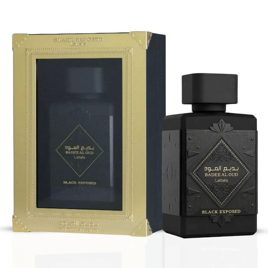 Lattafa Badee Al Oud Black Exposed 100 ml Eau de Parfum for Unisex